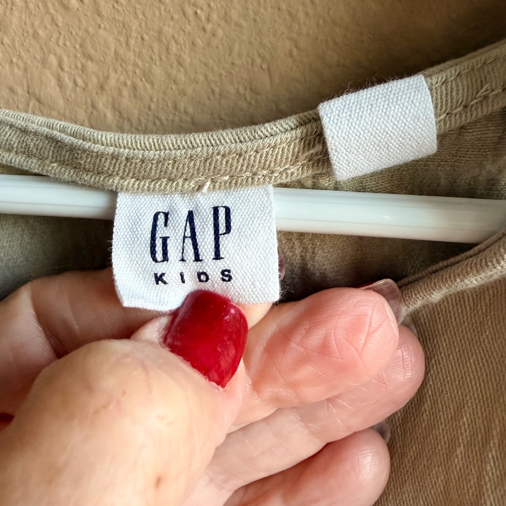 GAP Cream Pinafore Dress Polo not included - Picture 4 of 7